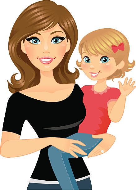 Royalty Free Mom And Two Daughters Clip Art Vector Images