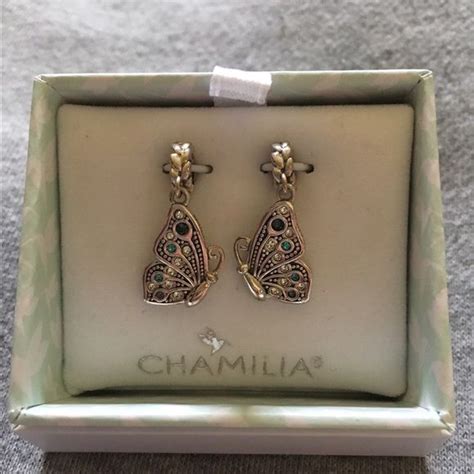 Nwt Chamilia Best Friend Butterfly Crystal Charms Crystal Charm