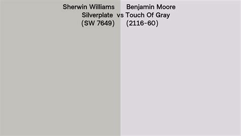 Sherwin Williams Silverplate Sw 7649 Vs Benjamin Moore Touch Of Gray