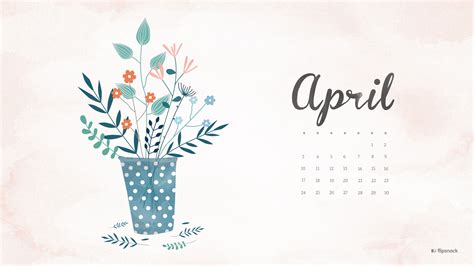 April 2016 Free Calendar Wallpaper Desktop Background