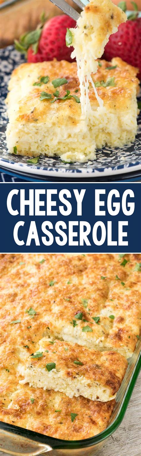 Cheesy Egg Casserole Brunch Recipe Crazy For Crust