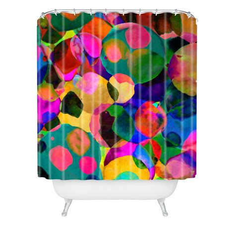 Amy Sia Rainbow Spot Shower Curtain Deny Designs Home Accessories