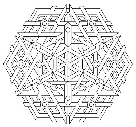 Get This Printable Geometric Coloring Pages For Adults 57132