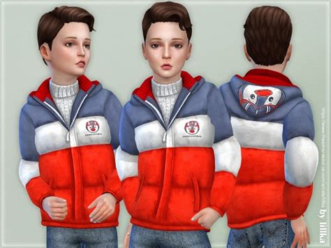 The Sims Resource Winter Jacket For Boys 03 By Lillka • Sims 4 Downloads