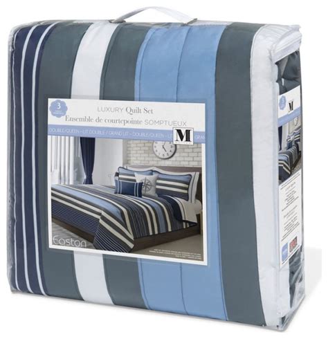 Safdie And Co 3 Piece Polyester Easton King Quilt Set In Multi Color