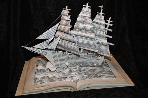 Artist Transforms Books Into Exciting Sculptural Stories Book Art