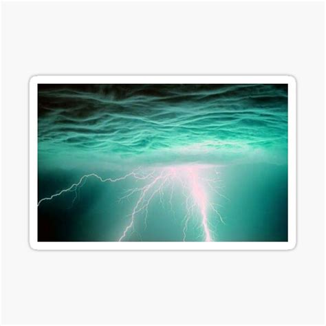 Thunder And Lightning Sticker For Sale By Gagilix Redbubble