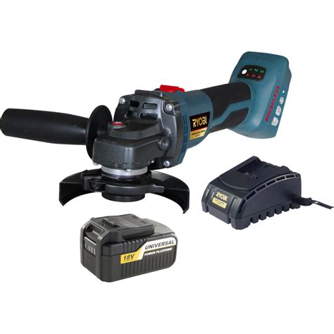 Ryobi 18v Li Ion Brushless Angle Grinder Kit Kloppers