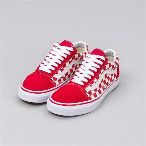 Free shipping both ways on red and black checkered vans from our vast selection of styles. Vans Old Skool Checkerboard In Red/white for Men - Lyst