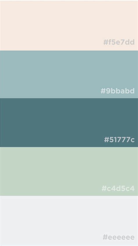 Color Palette With Muted Earthy Hues Robins Egg Blue Soft Denim Minty