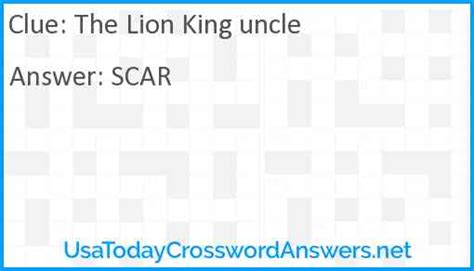 The Lion King Uncle Crossword Clue