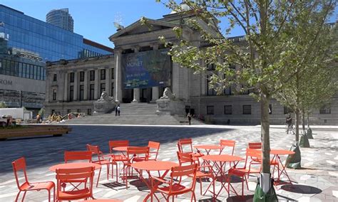 Dramatic Vancouver Art Gallery North Plaza Reopens Galleries West