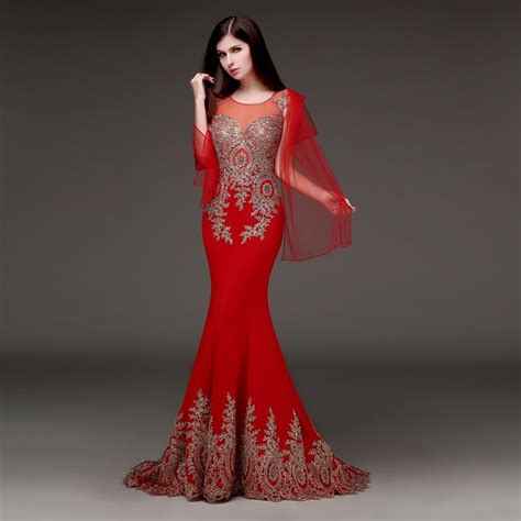 Cap Sleeve Red Prom Dressesbeaded Lace Black Prom Dresses2015 Elegant