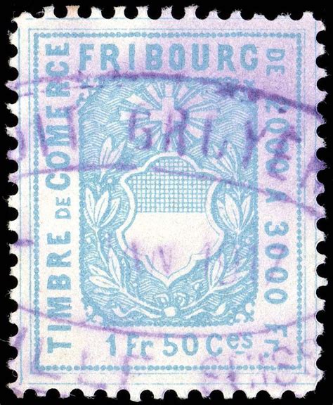 Switzerland Fribourg 1882 Revenue 150fr 62a Picryl Public Domain