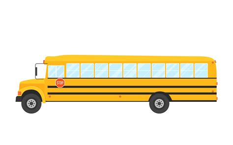 School Bus Side Vector Art Icons And Graphics For Free Download
