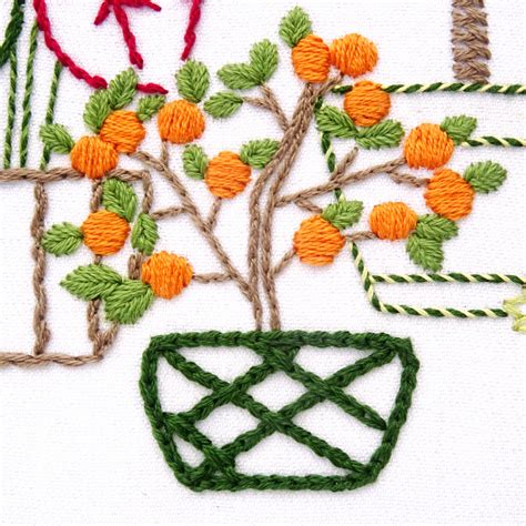 The link to the pdf will be at the end of the post. Flowers & Fruit Hand Embroidery Pattern - Wandering ...
