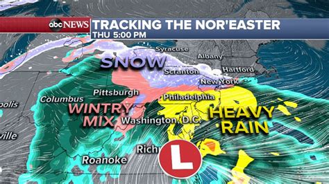Noreaster To Bring First Snow Of Season To Major East Coast Cities