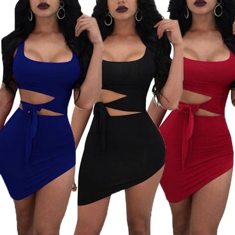 Sexy Hypotenuse Hollow Out High Waist Sexy Package Hip Dress In 2022 Mini Club Dresses Hip
