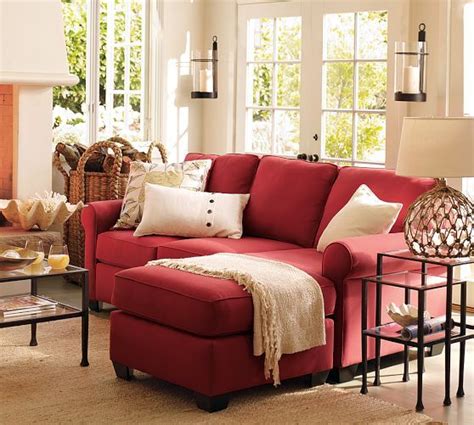 Living Room With Red Sofa Decor Benemin