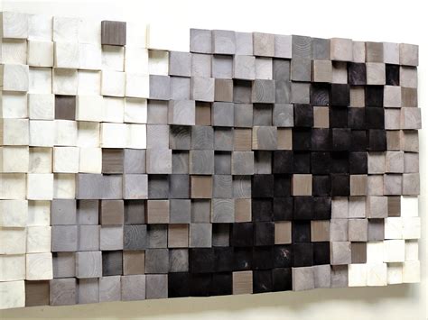 Wooden Wall Art Textured Wooden Wall Art Mosaic Wall Hanging Modern