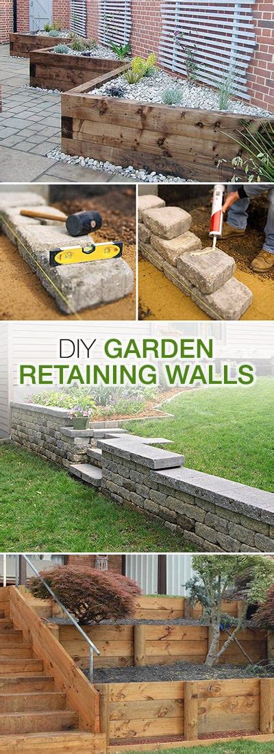 How To Build A Garden Retaining Wall With Blocks Garden Design Ideas