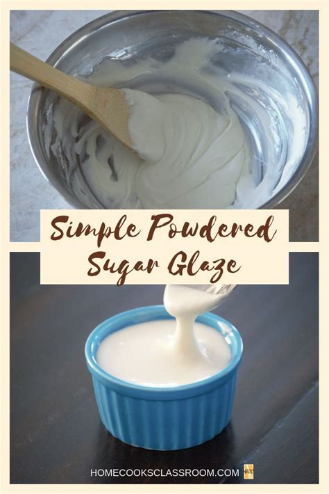 Simple Powdered Sugar Glaze Donutdecorpowderedsugar Glaze Powdered