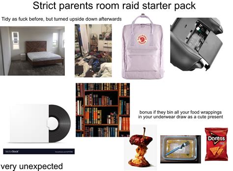 Strict Parents Room Raid Starter Pack Rstarterpacks