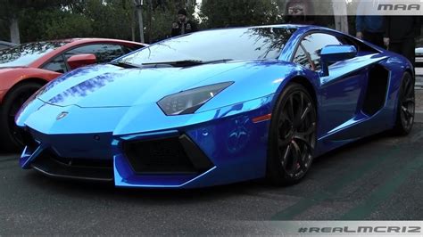 Chrome Blue Lamborghini Aventador Lp 700 4 Youtube