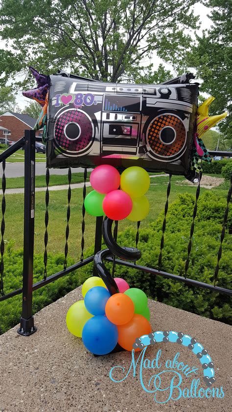 Boombox Centerpiece For The Lafontaine 80s Themed Golf Outing 80s