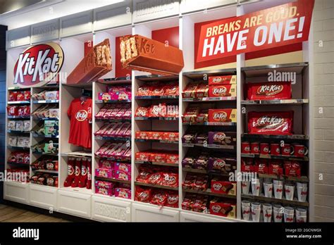 Hersheys Chocolate World Times Square New York City Usa Stock Photo