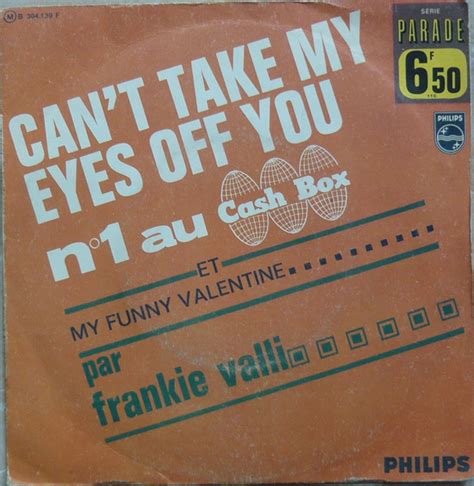 Frankie Valli Can T Take My Eyes Off You Vinyl Discogs