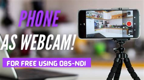 Use Your Phone As WEBCAM In OBS NDI FREE YouTube
