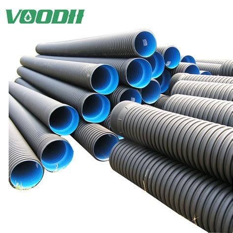 Sn4 Sn8 Hdpe Double Wall Corrugated Drainage Pipe Plastic Culvert Pipe