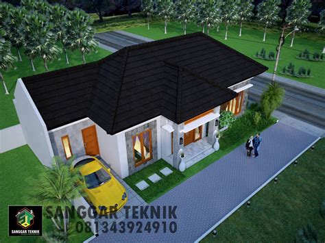 Sahabat 99, demikianlah desain atau denah rumah minimalis 1 lantai yang bisa kamu jadikan inspirasi dalam membangun rumah impian. GAMBAR DESAIN RUMAH SEMI BALI MODERN 10 x 15 1 LANTAI ...