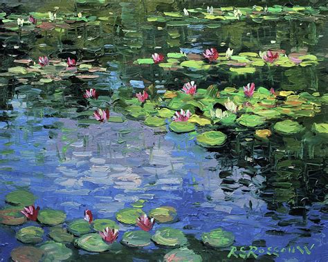 Monets Lily Pond No6 Painting By Roelof Rossouw