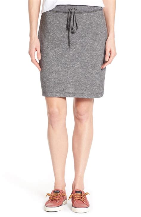 Caslon® French Terry Skirt Regular And Petite Nordstrom