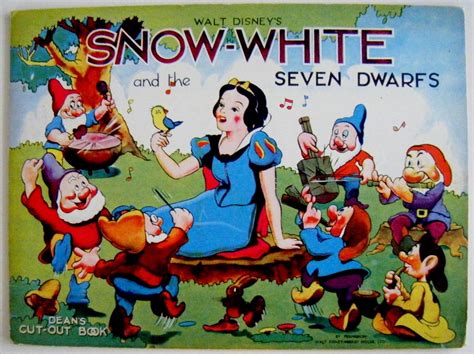 Snow White And The Seven Dwarfs Deans Cut Out Book By Disney Walt Fine Soft Cover 1st