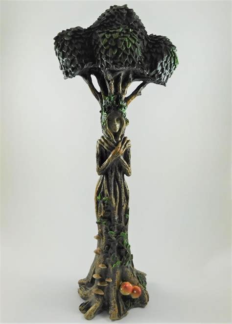 Woodland Protector Female Tree Spirit Ornament Forest Statue Wiccan