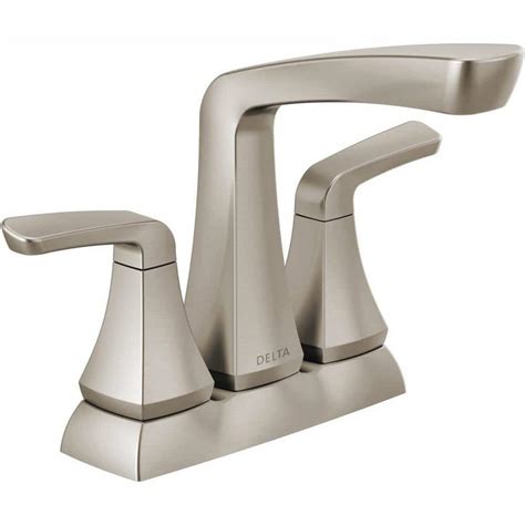 Delta Vesna 4 In Centerset 2 Handle Bathroom Faucet In Spotshield Brushed Nickel 25789lf Sp