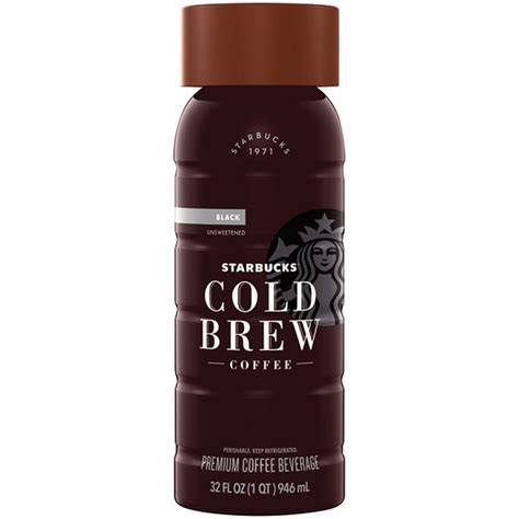 Starbucks Unsweetened Black Cold Brew Coffee 32 Oz Instacart