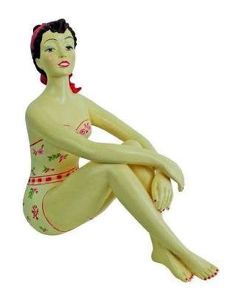 Bathing Beauty Figurine In Strapless Floral Suite And Red Hair Etsy