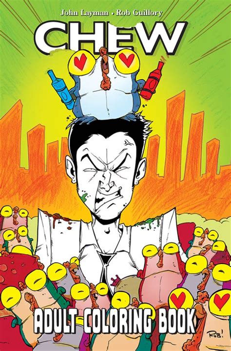 Chew Adult Coloring Book Image Comics