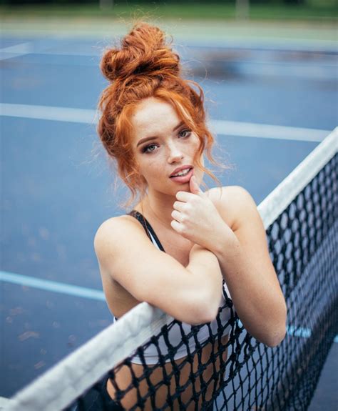 Wallpaper Model Redhead Long Hair Riley Rasmussen Freckles Face Looking At Viewer