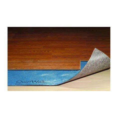 The thickest underlayment for laminate flooring is also soundproofed. QuietWalk Laminate Floor Underlayment (100 sq.ft./roll ...