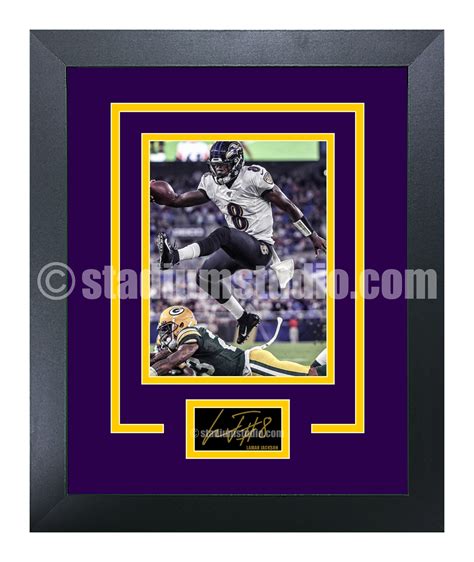 Lamar Jackson Baltimore Ravens Facsimile Signature Tribute The
