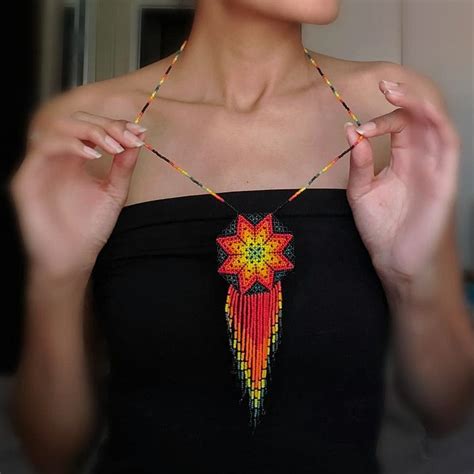 Pin On Huichol Necklace