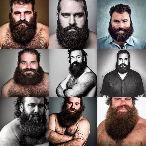 Portrait Of A Very Burly Man Very Hairy With A Beard Stable Diffusion OpenArt