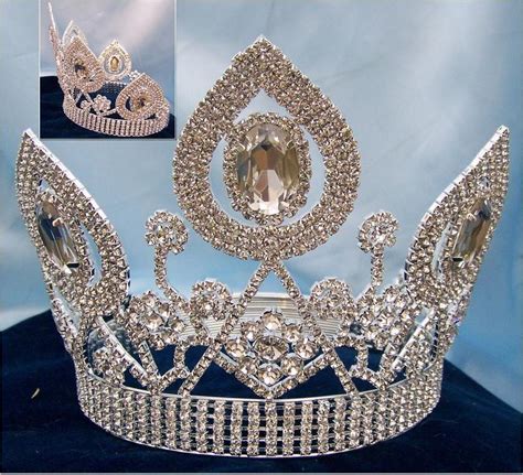 Universal World Beauty Queen Rhinestone Crown Tiara Crowndesigners