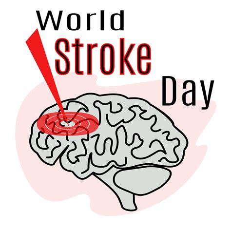 World Stroke Day Idea For A Poster Banner Leaflet Or Postcard On A