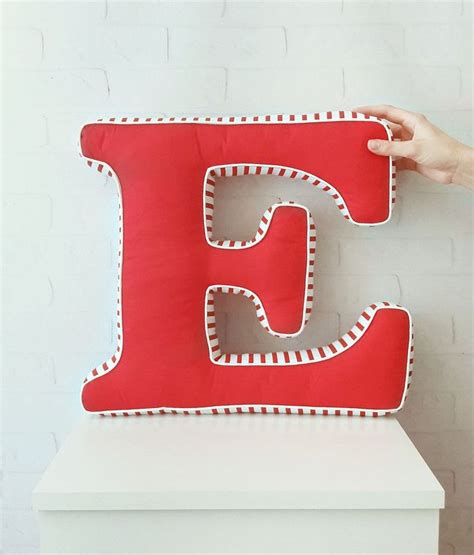 Initial Letter Shaped Pillows Bonus Alphabet Pillow Etsy Letter